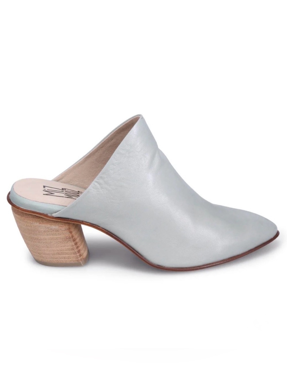 Miz Mooz Amalia Silver Heeled Mules | 39